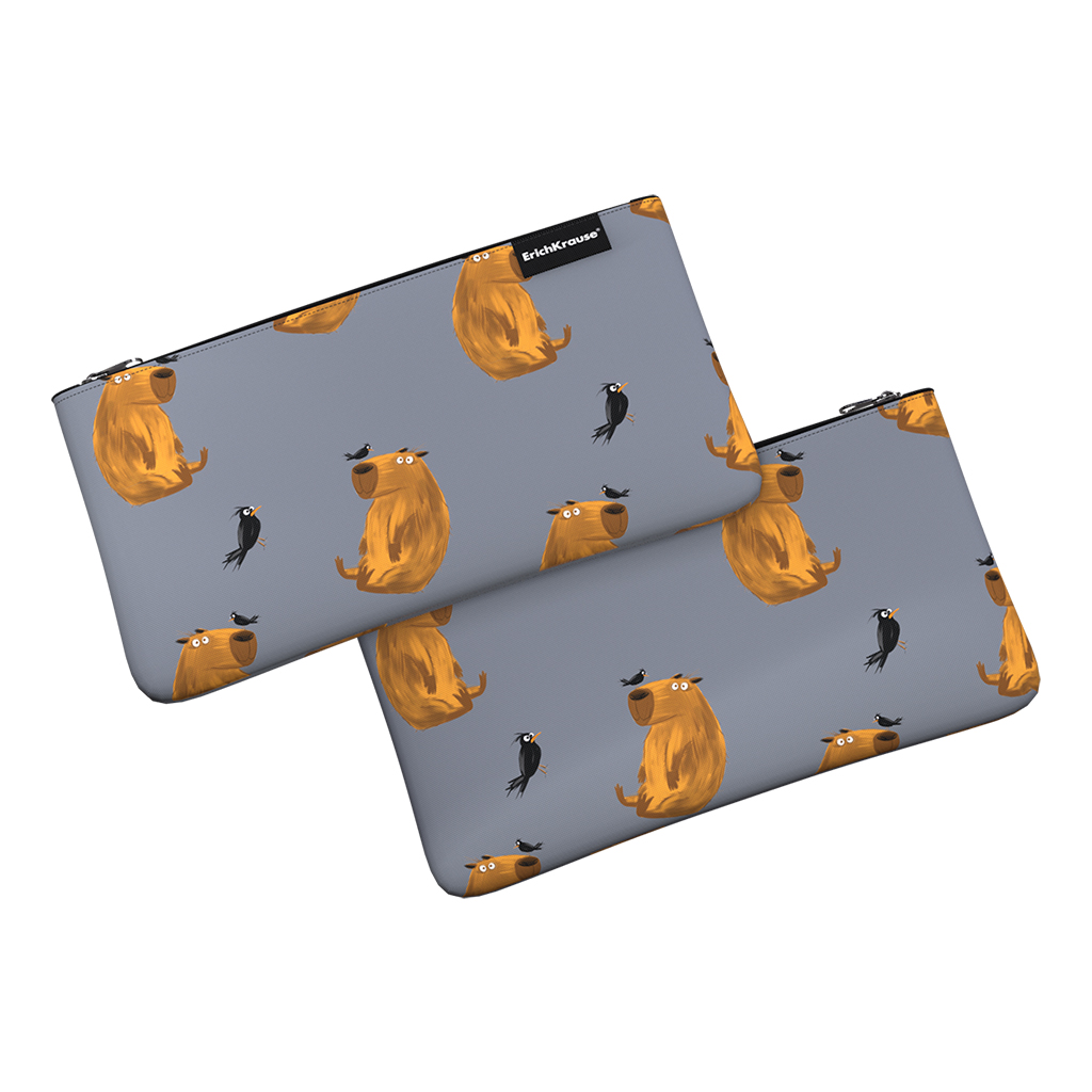 Пенал конверт ErichKrause Light 220×120мм Capybara