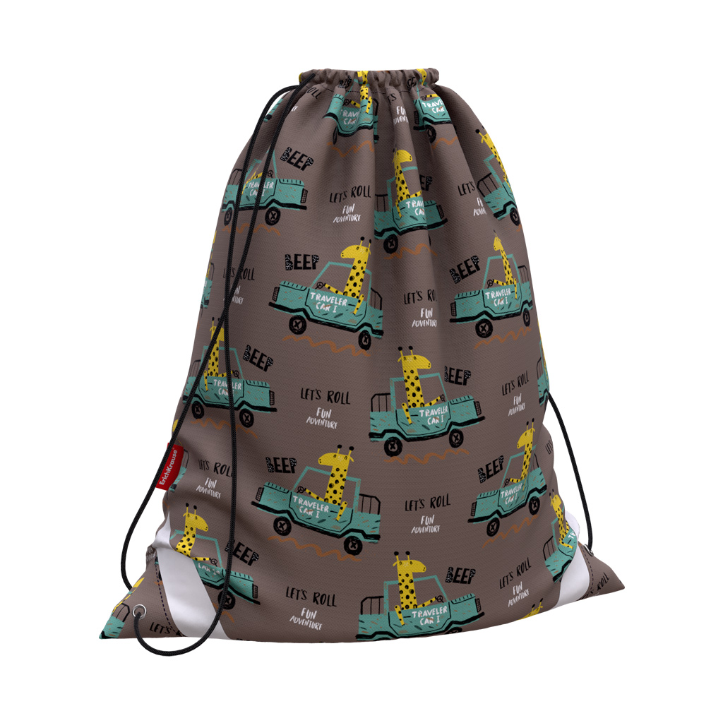 Мешок для обуви ErichKrause® 365×440мм Traveling Giraffe