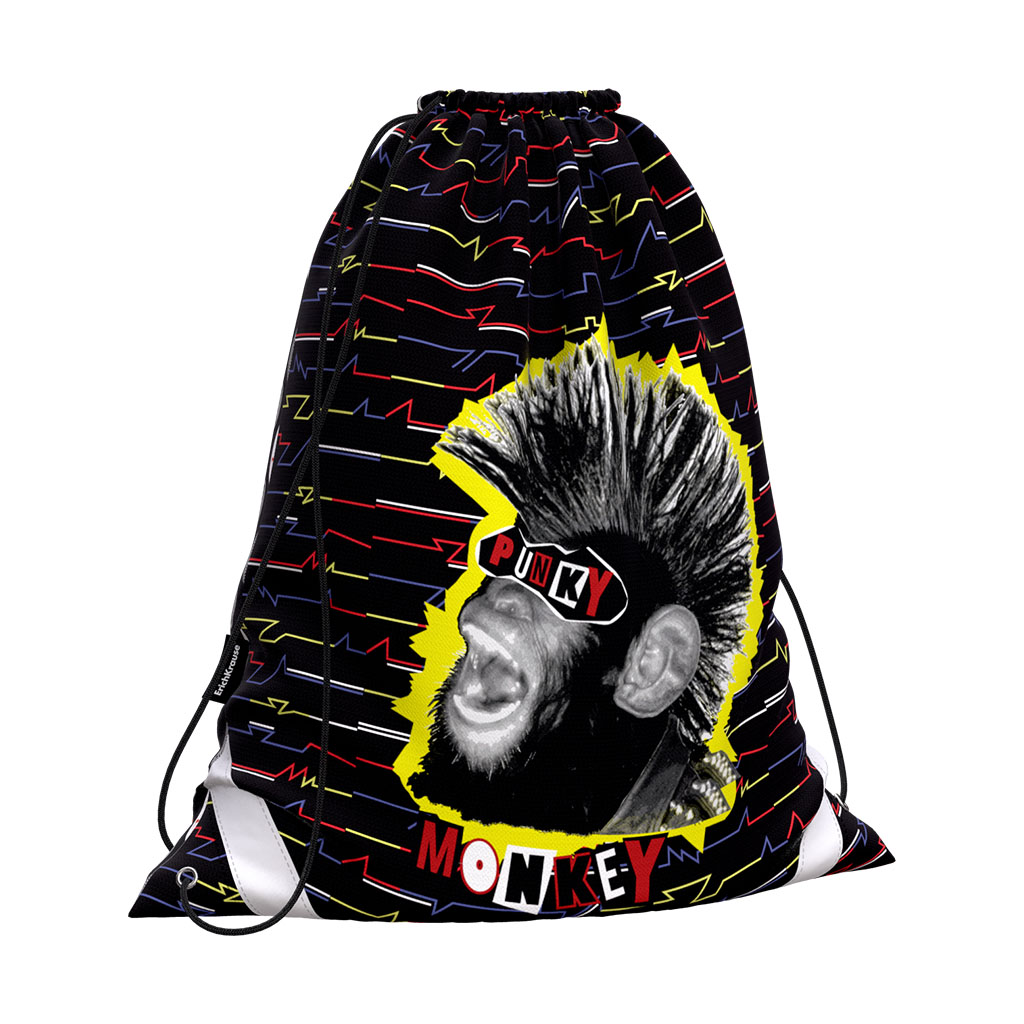 Мешок для обуви ErichKrause 365×440мм Punky Monkey